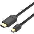 Cable Conversor Vention HABBG/ Mini DisplayPort Macho - HDMI Macho/ 1.5m/ Preto