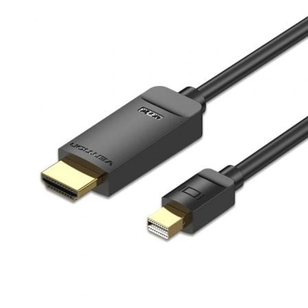 Cable Conversor Vention HAHBH/ Mini Displayport Macho - HDMI Macho/ 2m/ Preto