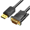 Cable Conversor Vention HBLBH/ DisplayPort Macho - VGA Macho/ 2m/ Preto