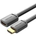 Cable Alargador HDMI 4K Vention AHCBD/ HDMI Macho - HDMI Hembra/ 50cm/ Preto