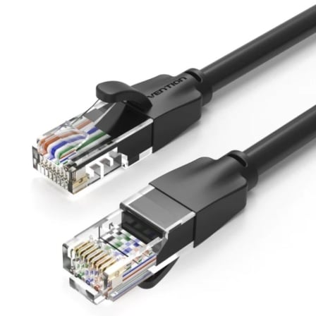 Cable de Red RJ45 UTP Vention IBEBY Cat.6/ 30cm/ Preto