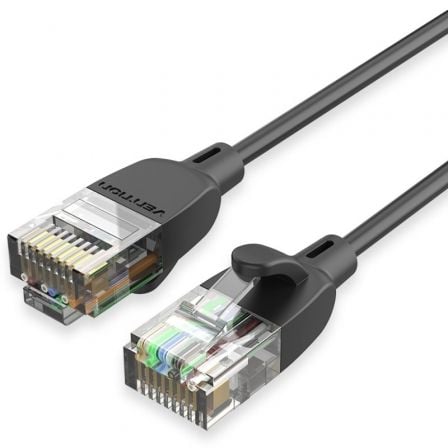 Cable de Red RJ45 UTP Vention IBIBI Cat.6A/ 3m/ Preto