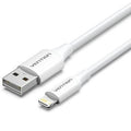 Cable USB 2.0 Lightning Vention LAIWF/ USB Macho - Lightning Macho/ 480Mbps/ 1m/ Branco