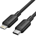 Cable USB 2.0 Tipo-C Lightning Vention LAKBF/ USB Tipo-C Macho - Lightning Macho/ Hasta 27W/ 480Mbps/ 1m/ Preto