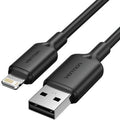 Cable USB 2.0 Lightning Vention LAMBF/ USB Macho - Lightning Macho/ 480Mbps/ 1m/ Preto