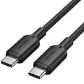 Cable USB 2.0 Tipo-C 3A Vention TRCBH/ USB Tipo-C Macho - USB Tipo-C Macho/ Hasta 60W/ 480Mbps/ 2m/ Preto