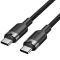 Cable USB 2.0 Tipo-C 3A Vention TRDBH/ USB Tipo-C Macho - USB Tipo-C Macho/ Hasta 60W/ 480Mbps/ 2m/ Preto