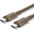 Cable USB 2.0 Tipo-C 5A Vention TRIJF/ USB Tipo-C Macho - USB Tipo-C Macho/ Hasta 240W/ 480Mbps/ 1m/ Dorado