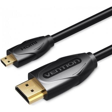 Cable HDMI Vention VAA-D03-B100/ HDMI Macho - Micro HDMI Macho/ 1m/ Preto