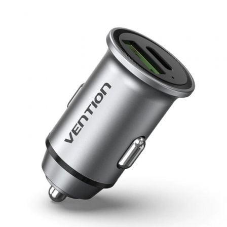 Carregador de Coche Vention FFBH0/ 1xUSB-Tipo C/ 1xUSB/ 20W