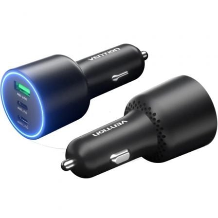 Carregador de Coche Vention FFQB0/ 2xUSB-Tipo C/ 1xUSB/ 100W