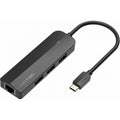 Hub USB Tipo-C Vention TGOBB/ 3xUSB/ 1xRJ45/ 1x Micro B PD