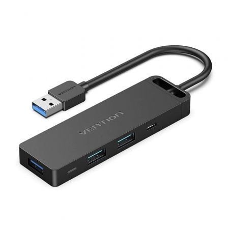 Hub USB 3.0 Vention CHVBB/ 3xUSB/ 1xMicroUSB PD/ 1xLector Tarjetas