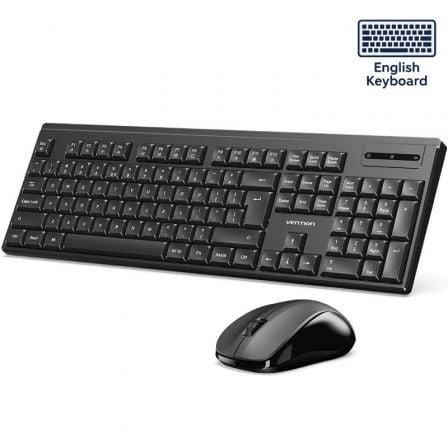Teclado y Rato Inalámbricos Vention Combo KTZB0-EN/ Inglés
