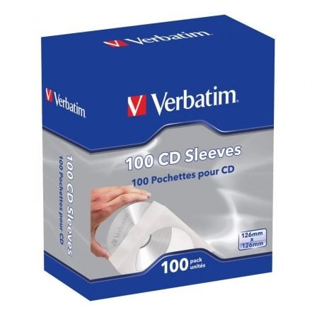 Capas CD-R Verbatim Sleeves/ Caja-100uds