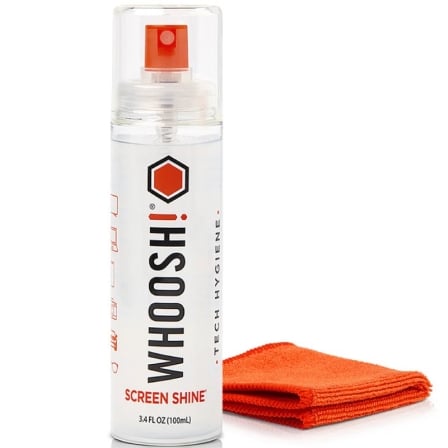 Kit Limpiador de Ecrãs Whoosh Kit GO XL WSH003/ Spray 100ml + Paño Microfibra