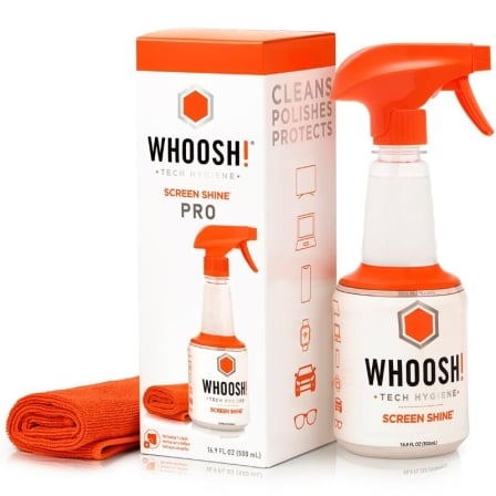 Kit Limpiador de Ecrãs Whoosh WSH005/ Spray 500ml + Paño Microfibra