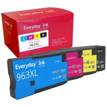 Cartucho de Tinta compatible Xerox 006R04993 compatible con HP 963XL MultiPack/ 1600 páginas/ Preto/ Cian/ Magenta/ Amarillo