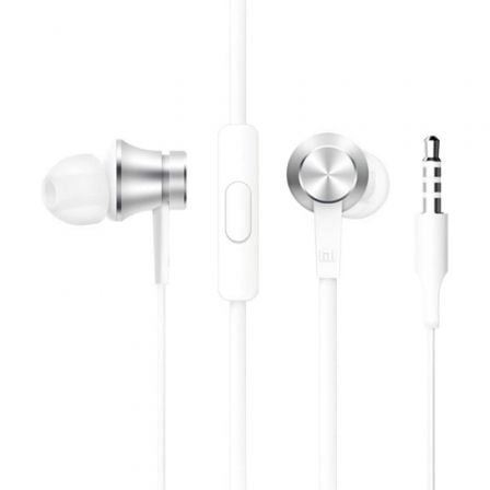Auscultadores Intrauditivos Xiaomi Mi In Ear Basic/ con Micrófono/ Jack 3.5/ Plateados