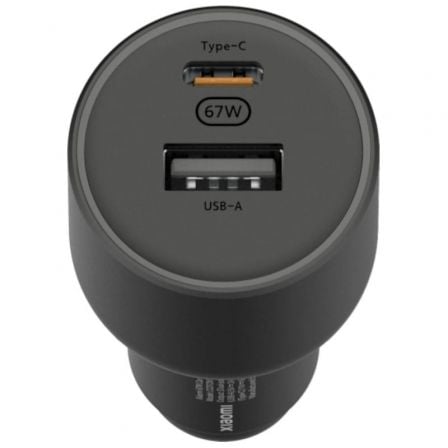Carregador de Coche Xiaomi 67W USB-A Tipo-C/ 1xUSB-A/ 1xUSB Tipo-C/ 67W