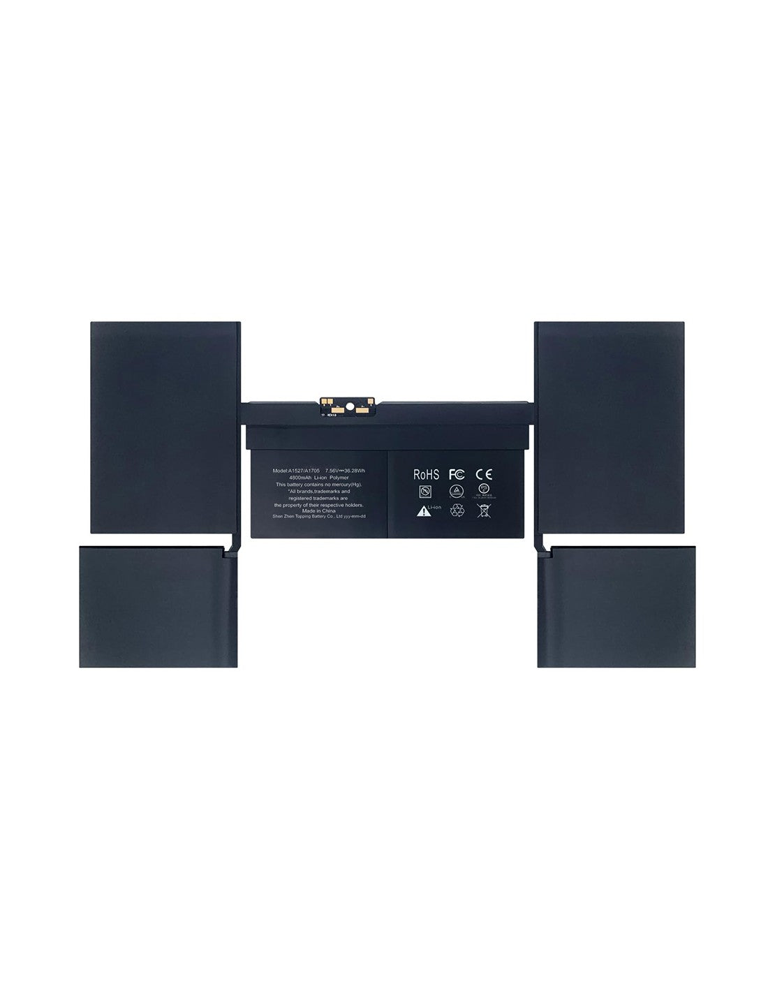 VR Parts | Bateria de 5200mAh A1527 para MacBook retina 12" 2015 A1534 A1705