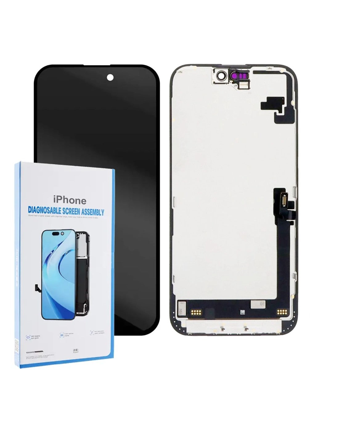 VR Parts | Ecrã Completo de Diagnóstico OLED FHD para iPhone 16 Plus