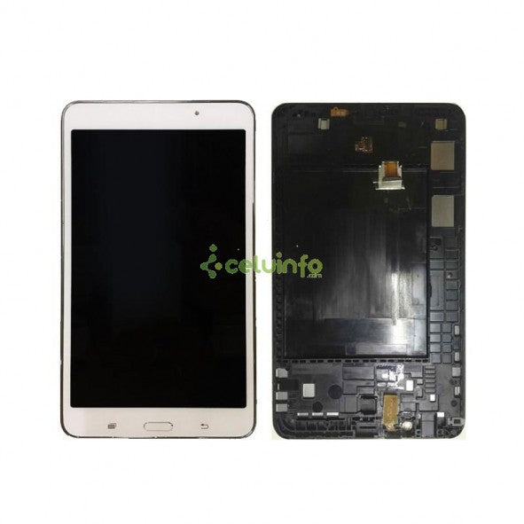 VR Parts | Ecrã LCD e Tátil com aro cor branca para Samsung Galaxy Tab 4 T230