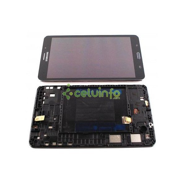 VR Parts | Ecrã LCD e Tátil com aro cor preta para Samsung Galaxy Tab 4 T230