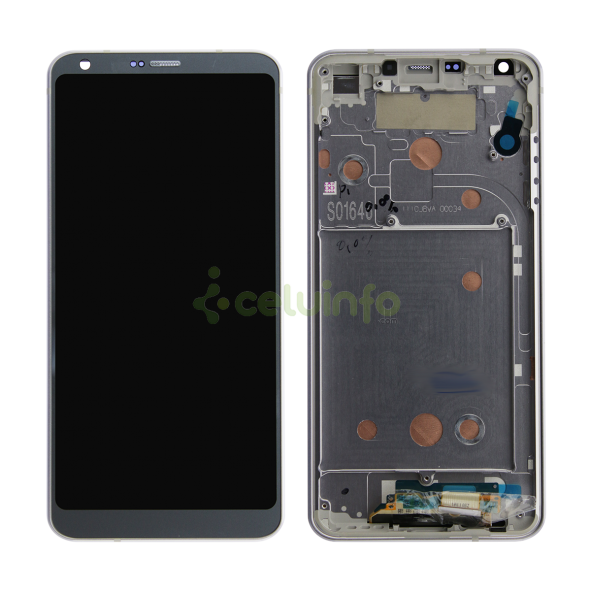 VR Parts | Ecrã Completo LCD e Tátil cor preta com Moldura para LG G6 / H870
