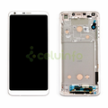 VR Parts | Ecrã Completo LCD e Tátil cor branca com aro para LG G6 / H870